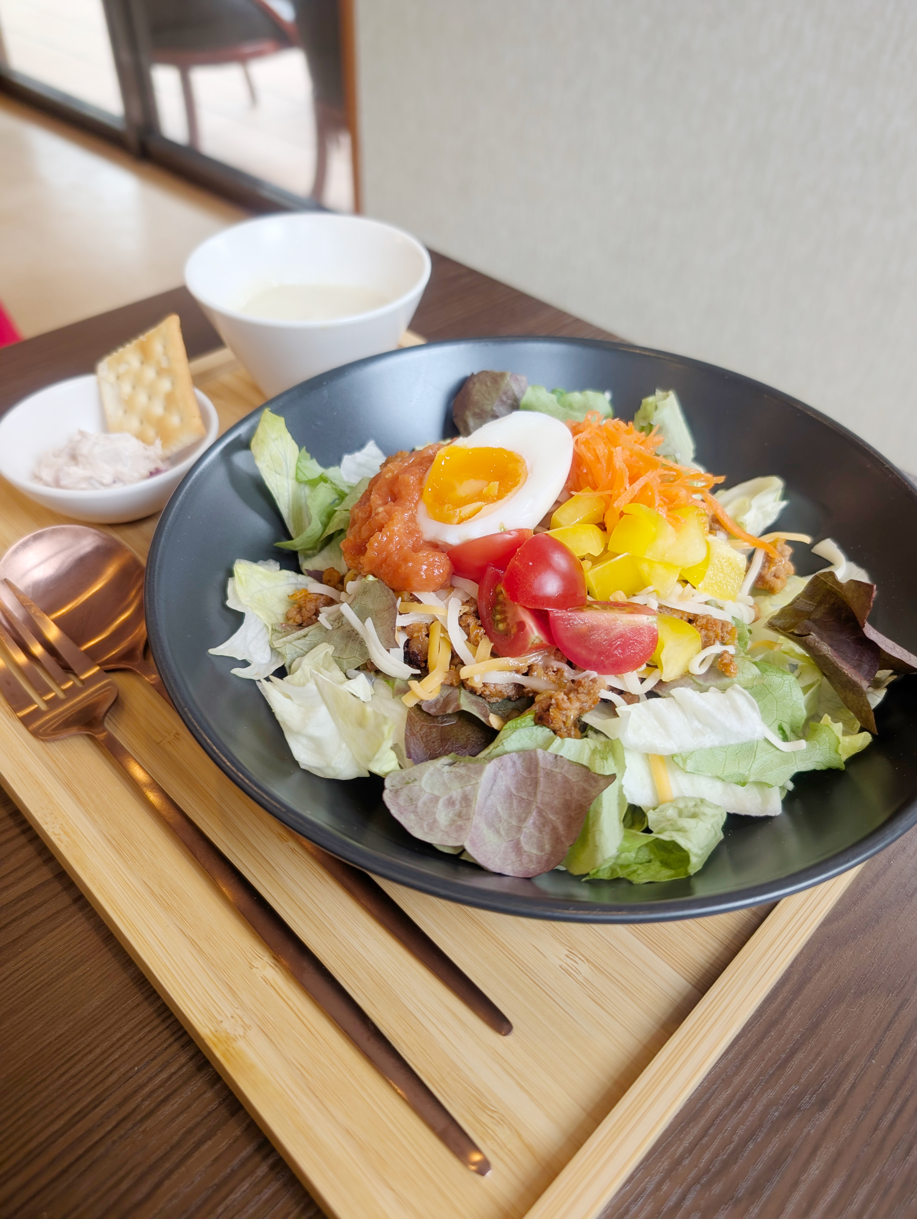 香り屋のタコライス。越生町黒山三滝のカフェのランチ。
